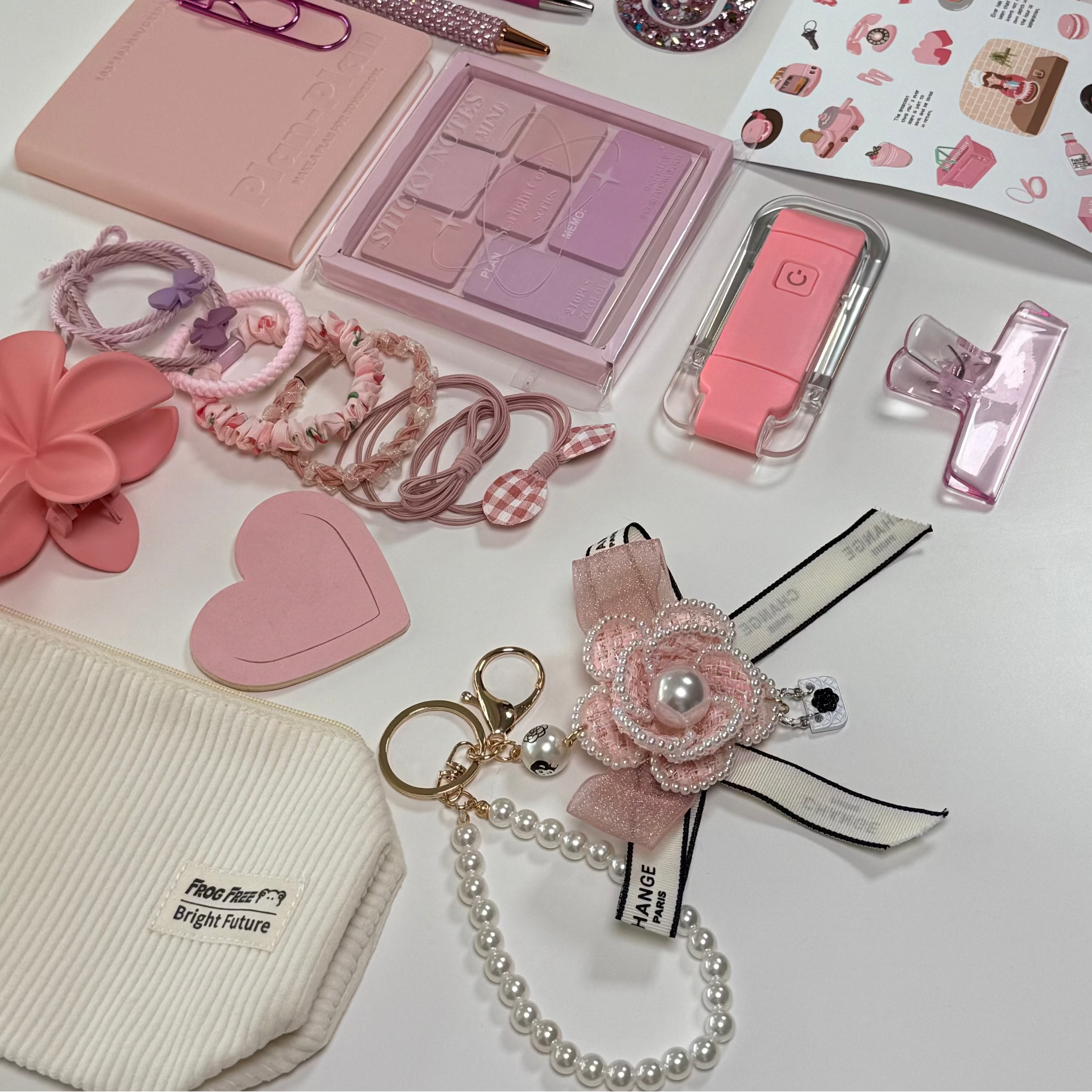 Pink Aesthetic Stationery Set 💗 | Cozy Desk Essentials & Gift Box for Her