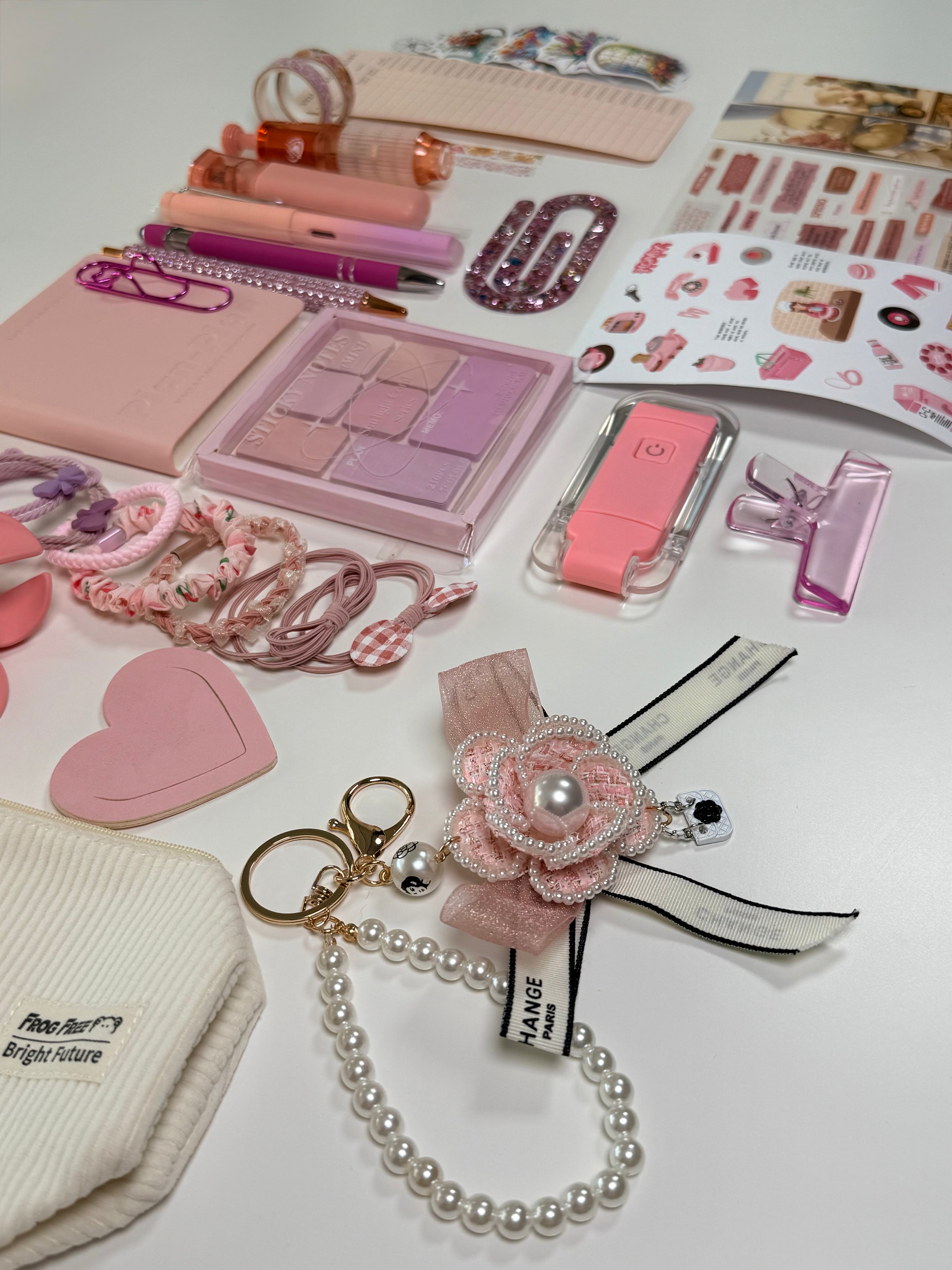 Pink Aesthetic Stationery Set 💗 | Cozy Desk Essentials & Gift Box for Her
