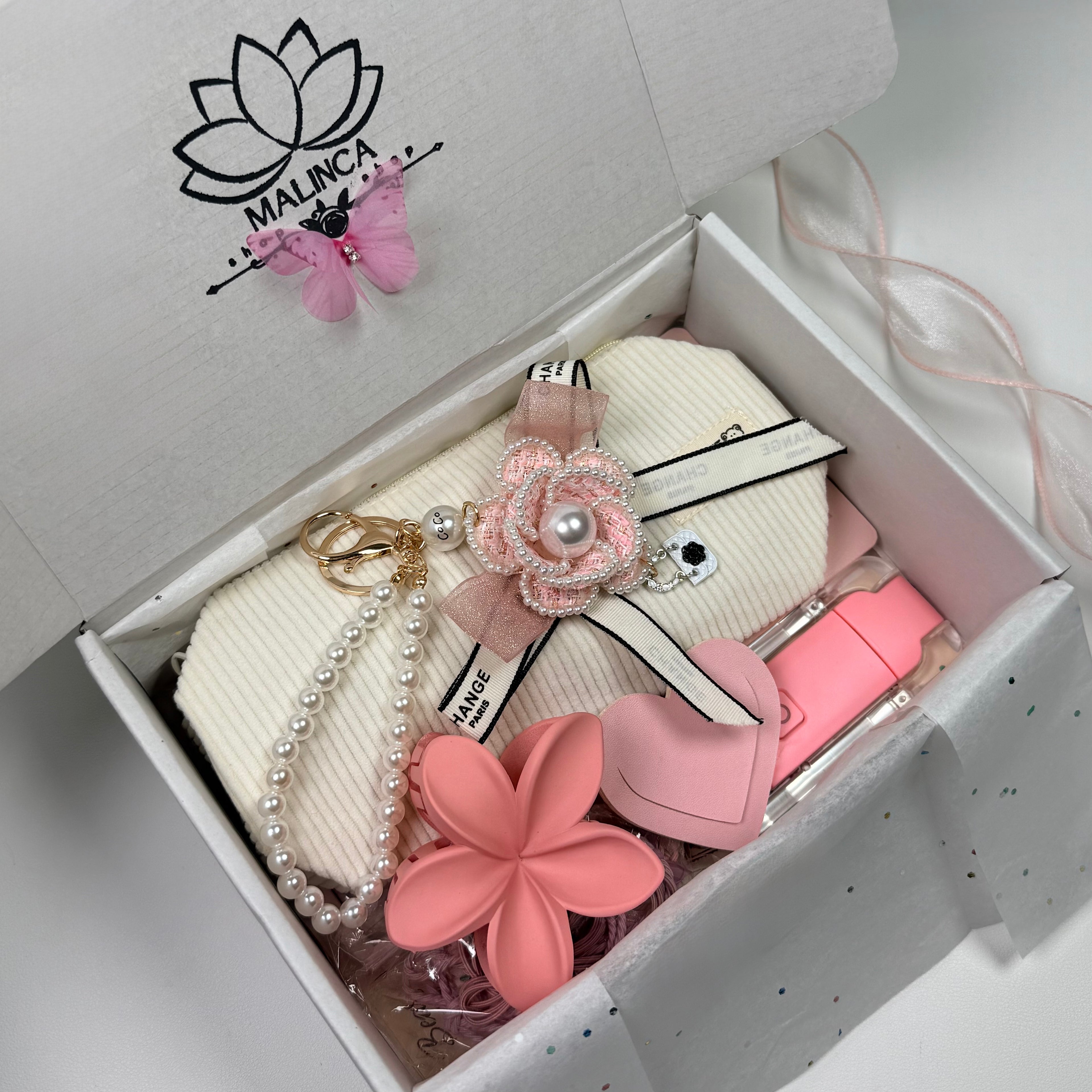 Pink Aesthetic Stationery Set 💗 | Cozy Desk Essentials & Gift Box for Her